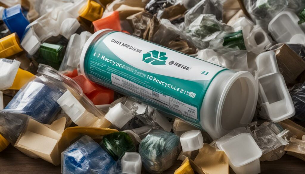 Recyclingcodes auf Verpackungen