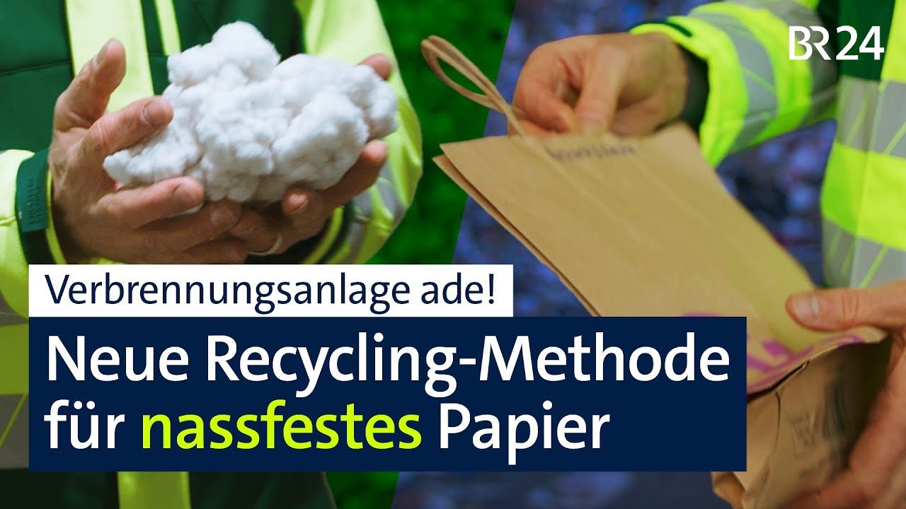 Vorschaubild zum Video: Neue Recycling-Maschine für Altpapier: Nun auch für nassfestes Papier und Coffee-to-Go-Becher BR24